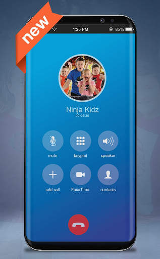 Ninja Kids Fake Call Video Prank screenshot 2