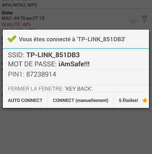Wifi WPS Plus (Français) screenshot 5