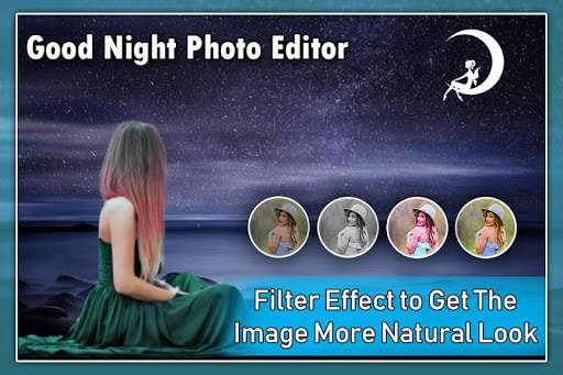 Good Night Photo Frame : Cut Paste Editor screenshot 5