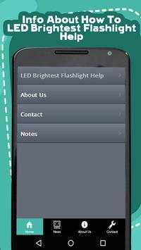 LED Brightest Flashlight Help screenshot 1