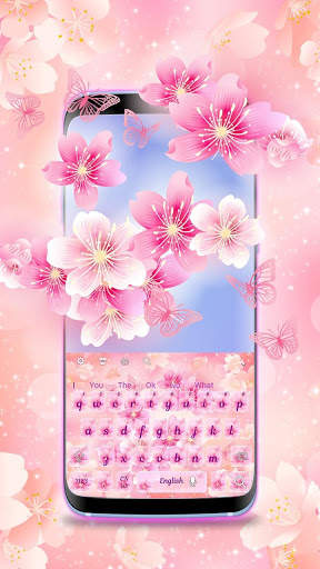 Pink Blossom Keyboard screenshot 2