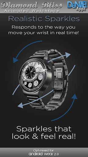 Diamond Bliss HD WatchFace Widget & Live Wallpaper screenshot 2