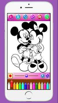 Mickey and Minnie Mouse Coloring Game For Children screenshot 3
