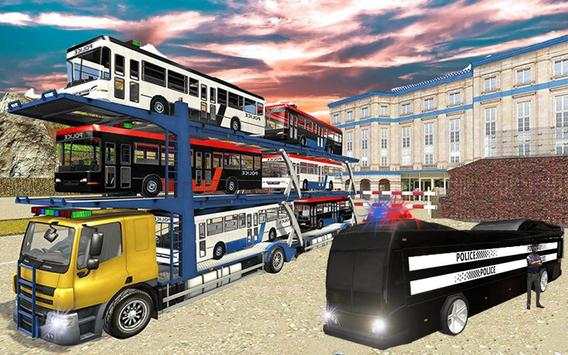 Police bus transporter simulator 3d screenshot 1