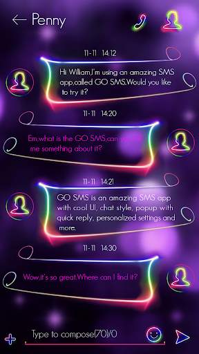 GO SMS IMUSIC THEME screenshot 2