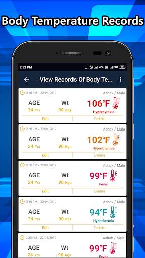 Body Temperature Checker Info 3 تصوير الشاشة