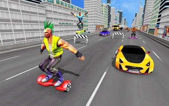 Hoverboard Traffic Racing 3 تصوير الشاشة
