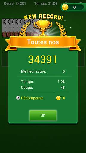 Spider Lite - tout nouveau jeu de cartes solitaire screenshot 5