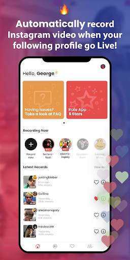 Video Recorder Downloader for Instagram: IGLiveRec screenshot 1
