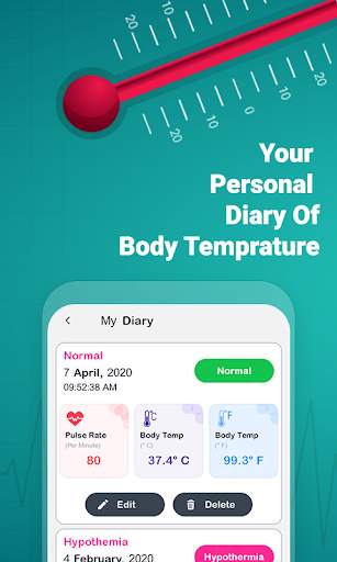 Body Temperature Daily Diary screenshot 2