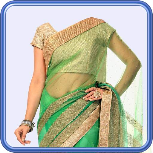 Women Transparent Saree Photo Suit 1.1