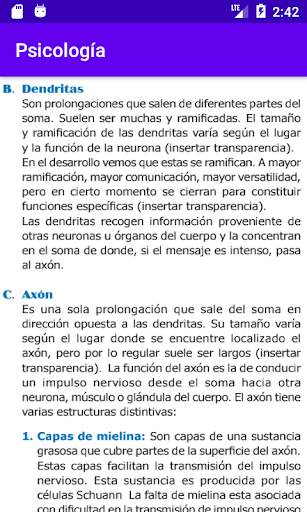 Psicología Preuniversitario screenshot 5
