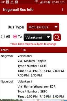 Nagercoil Bus Info screenshot 8
