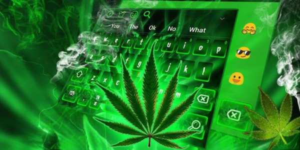 Cool Weed Rasta Smoke Keyboard Theme screenshot 6