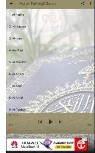 Maher Full Mp3 Quran Offline 3 تصوير الشاشة