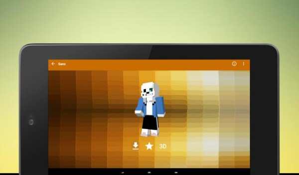 Skins Undertale for Minecraft 3D screenshot 20