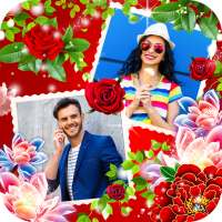 Flower Dual Photo Frame