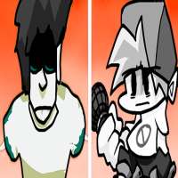 Shaggy Monochrome FNF Mod logo