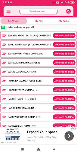 My Novels - Hausa Novels, English Novels screenshot 2