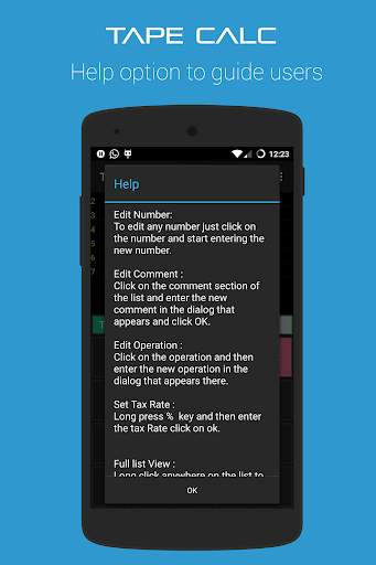 TapeCalc screenshot 4