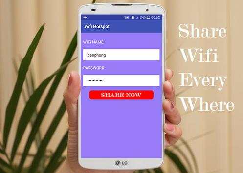 Wifi Hotspot Free, Share wifi screenshot 1