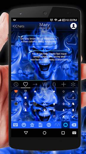 Flaming Skull Emoji Keyboard screenshot 4