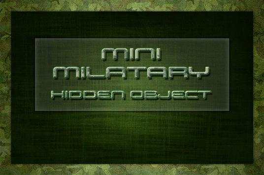 Mini Milatary Hidden Object स्क्रीनशॉट 1