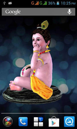 3D Little Krishna Live Wallpaper screenshot 4