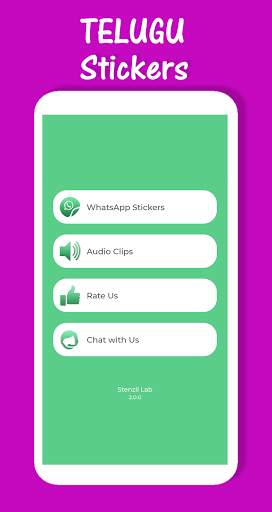 Telugu Stickers & Punch Audio Dialogues screenshot 1