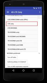 4G LTE Only screenshot 3