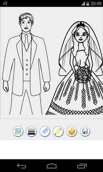 wedding coloring pages screenshot 3