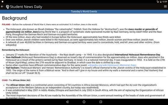 Student News Daily - Tablet screenshot 7