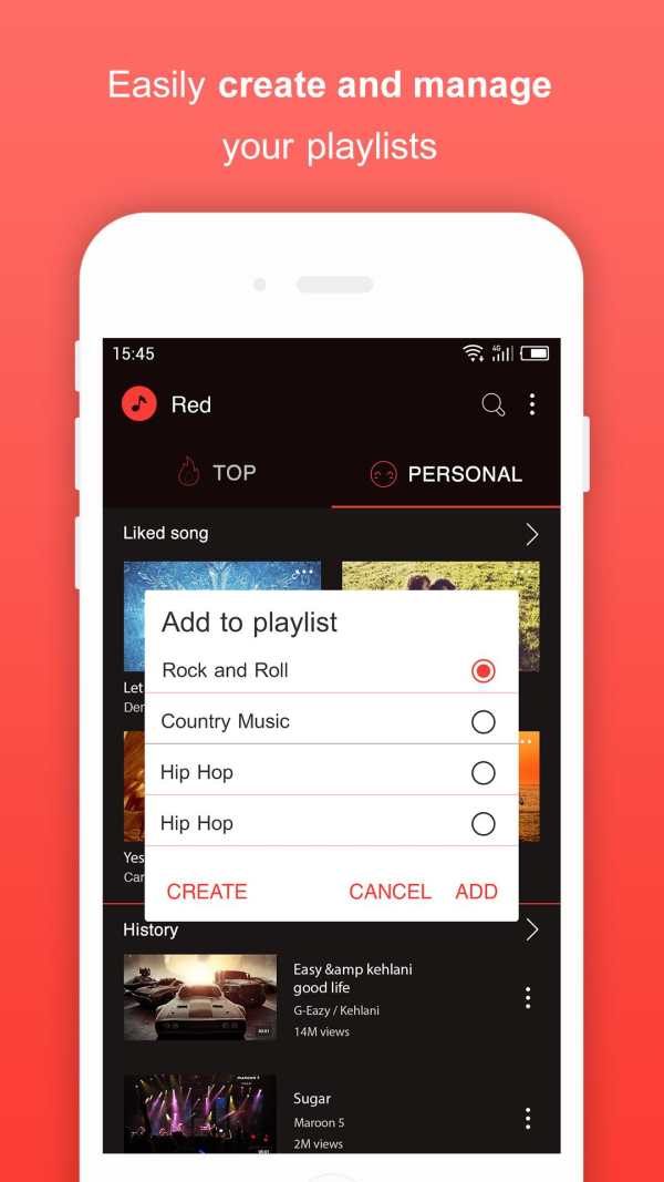 Music for Youtube Player: Red  screenshot 8