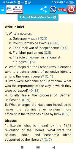 10th History Solutions (Social Science) screenshot 6