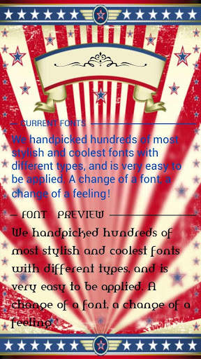 Amerika Font for FlipFont , Cool Fonts Text Free screenshot 1