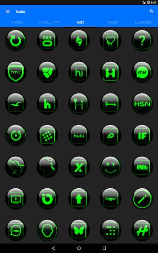 Green Glass Orb Icon Pack screenshot 24