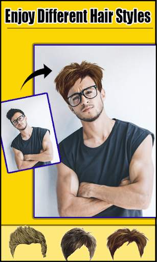 Men beard and hair photo editor – Mustaches screenshot 1