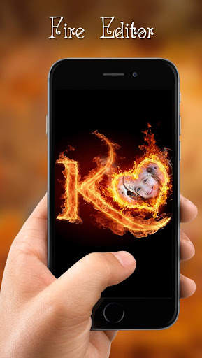 Fire Text Photo Frame screenshot 5