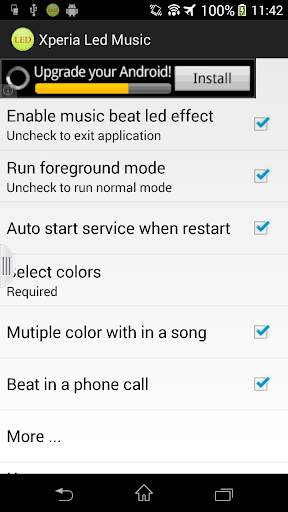 Led Music for Xperia screenshot 1