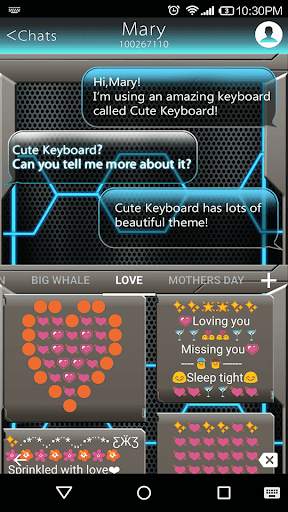 Tech Emoji Keyboard Theme screenshot 4