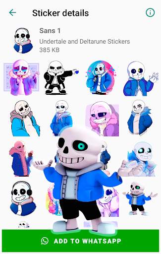 Sans Undertale and Deltarune Stickers for WhatsApp screenshot 2