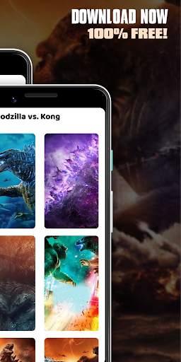 Godzilla VS Kong Wallpaper 2021 - King of Monsters screenshot 2