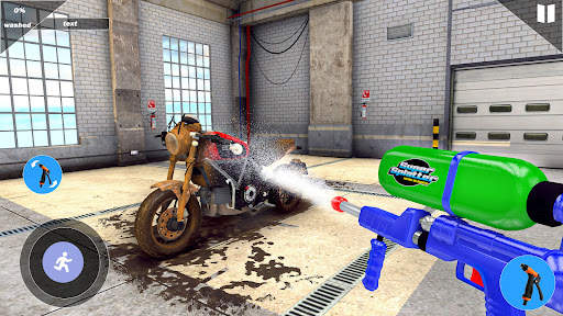 Power Gun House Washing Game screenshot 2