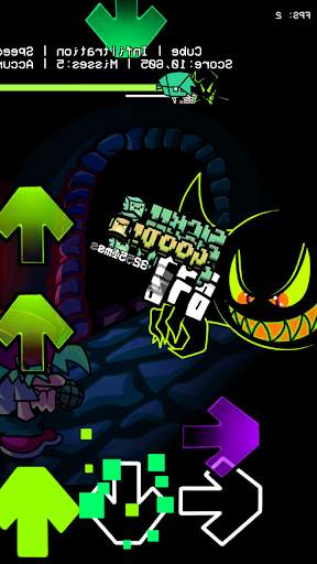 FNF Geometricky Dashin Mod V2 screenshot 1