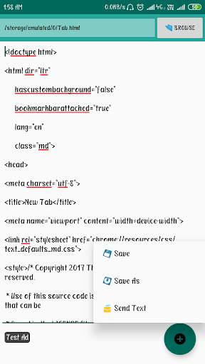 Save As any file - Create, Edit & Save text files screenshot 3