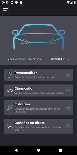 Carista OBD2 screenshot 1