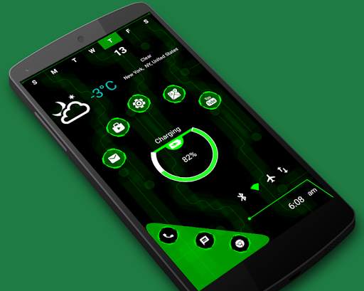 Snappy Launcher 2 - hitech Launcher, futuristic ui screenshot 1