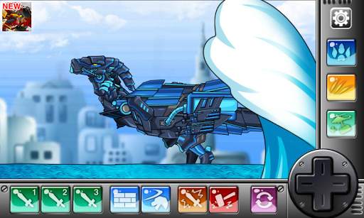 Dino Robot - Ninja Parasau : Dinosaur game screenshot 2