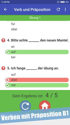 Verben mit Präpositionen Deutsch screenshot 4