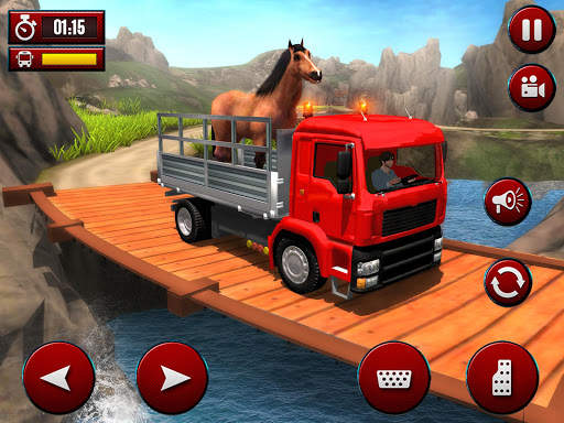 Virtual Horse Game: Animal Transport Truck Games screenshot 7